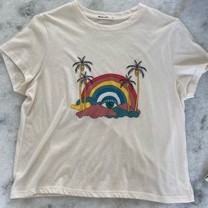 Women’s Marine Layer Cropped Graphic Tee.  Size Small.